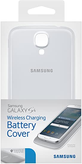 Samsung Galaxy S4 Case Wireless Charging Battery Cover -White (Discontinued by Manufacturer)