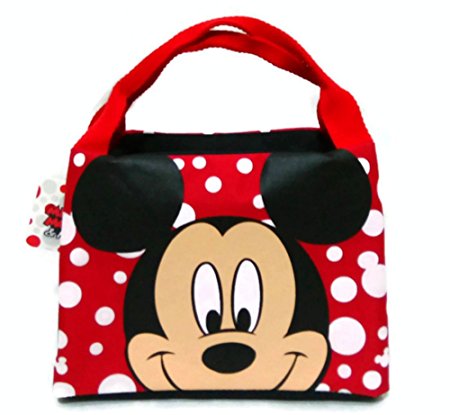 Disney Mickey Mouse Travel Outdoor Food Container Insulation Lunch Bag.