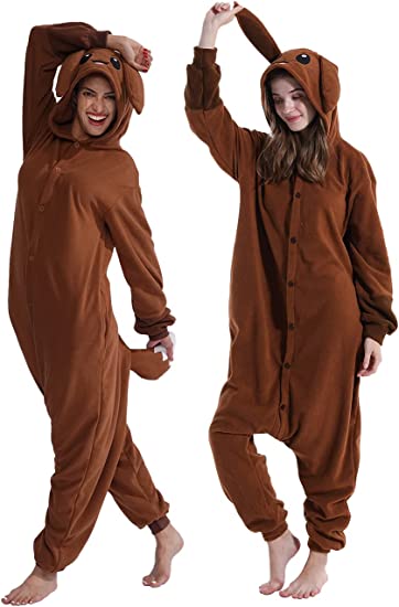 vavalad Adult Onesie Pajamas Cosplay Animal Christmas Sleepwear Jumpsuit Costume Women Men