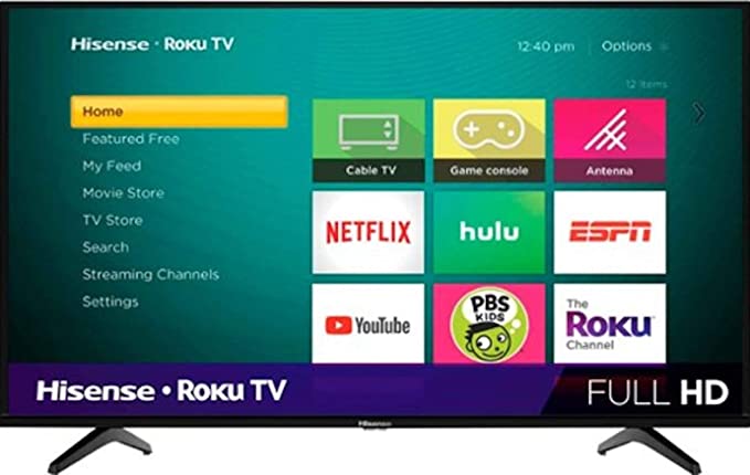 Hisense 40" Class FHD (1080P) Roku Smart LED TV (40H4030F)