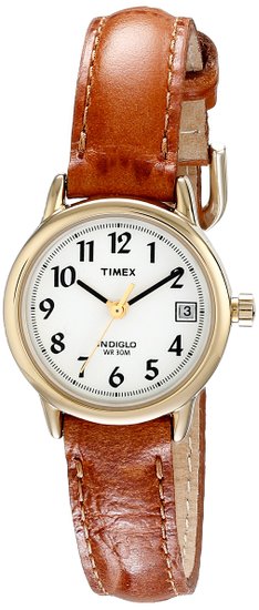 Timex Women's Easy Reader Date Leather Strap Watch