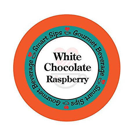 Smart Sips, White Chocolate Raspberry Gourmet Flavored Coffee, 24 Count, Compatible With All Keurig K-cup Machines