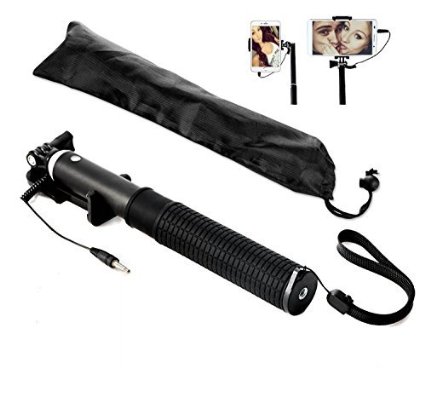 Selfie Stick - New & Improved Model - No Bluetooth, Batteries or Remote Needed.100% Ready Whenever You Are! Waterproof Carrying Case & Wrist Strap Included - No Risk 1 ½ Year Warranty - By SpyCrushers®
