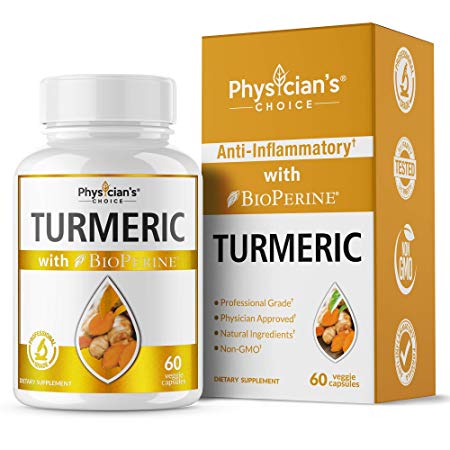 Turmeric Curcumin 1300 mg; Anti Inflammatory, Pain Relief Plus Joint Support; Tumeric Curcumin Supplement with Bioperine Black Pepper Extract Turmeric Root Powder in Veggie Turmeric Capsules