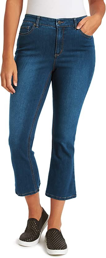 Gloria Vanderbilt Women's Kick Bottom Crop Jean