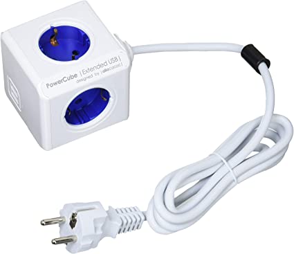 allocacoc deorpc – PowerCube, Blue, Extended USB, 250 voltsV