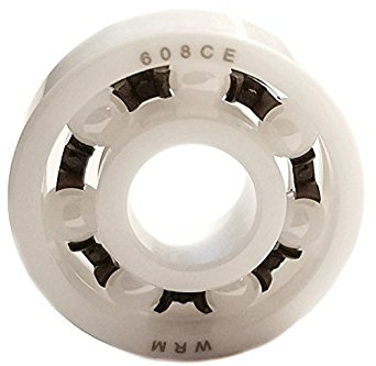608 Full Ceramic Skate Bearing Zirconia ZrO2 8x22x7mm Ball Bearings - Perfect for Fidget Spinner Toy or Industrial Application