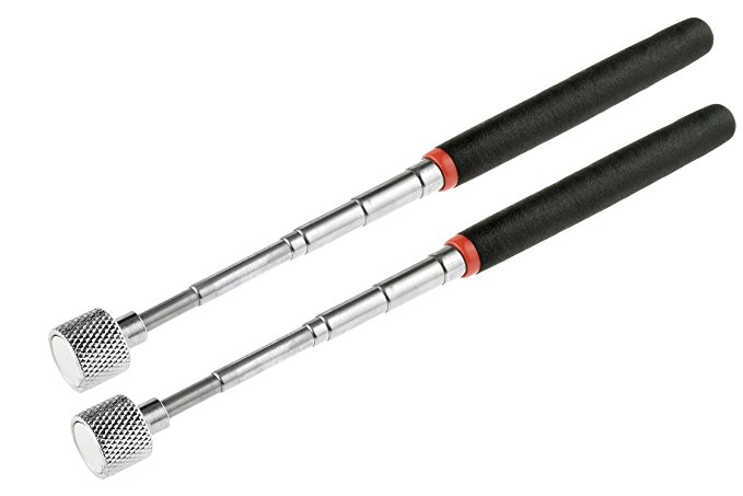 SE 8036TM-NEW-2 30" Telescopic Magnetic Pick-Up Tool with 15 Lb Pull Capacity (2 PC.)