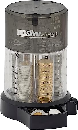 Merangue Quicksilver Deluxe Coin Sorter (1008-8642-00-000), Black