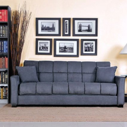 Baja Convert-a-couch and Sofa Bed, Multiple Colors (Charcoal)