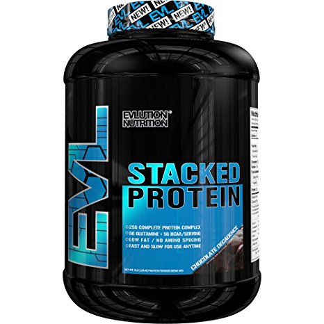 Evlution Nutrition EVL Stacked Protein, 4 Pounds (Chocolate Decadence)
