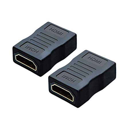 HDMI Female to Female Adapter, CableCreation 2-Pack High Speed HDMI Coupler 4K&3D Extender for TV Roku PS3/PS4 and Extending Your HDMI Devices