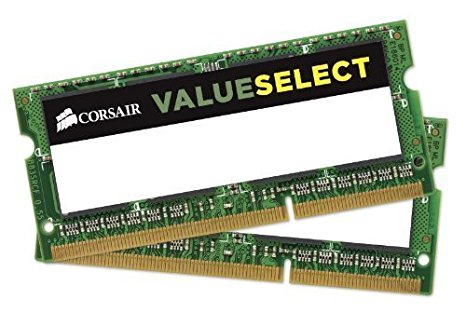 Corsair 16GB (2x8GB) 1600MHz PC3-12800 204-Pin DDR3 SODIMM Laptop Memory Kit 1.35V