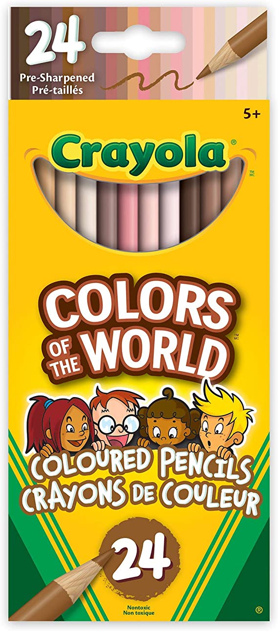 Crayola 918993.036 24 Colours of The World Skin Tone Pencils