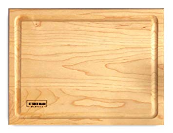 Maple Wood Cutting Board for Kitchen 14x10 | Hardwood Kitchen Board Serving as a Wooden Block for Your Kitchen