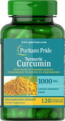 Puritans Pride Turmeric Curcumin with Bioperine, 1000mg, 120 Count