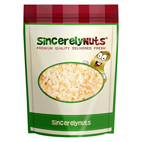 Sincerely Nuts Organic Toasted Coconut Chips- One Lb. Bag- Delish Coco Flakes- Rich in Minerals- Sealed for Freshness- Kosher Certified