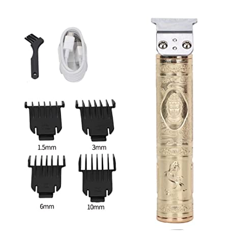 Le Touch Baldheaded Hair Clippers, Upgraded All Metal Electric Direct Charge Pro Li Outliner Grooming Cordless Close Cutting T-Blade Trimmer with 4 Limit Combs
