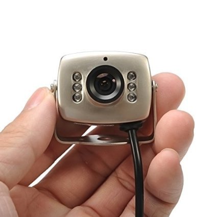 Gizga Wired Mini Micro Hidden Spy Nanny Camera Color CMOS Video Audio CCTV Cam 208C