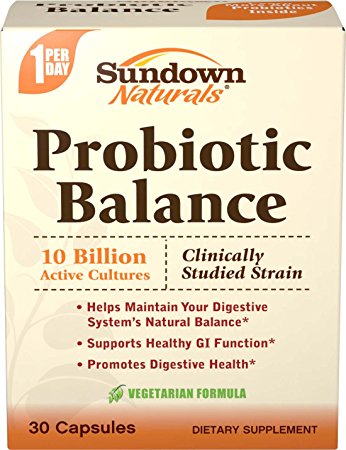 Sundown Naturals Probiotic Balance, 30 Capsules