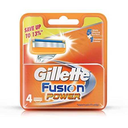 Gillette Fusion Power shaving Razor Blades - 4s Pack (Cartridge)