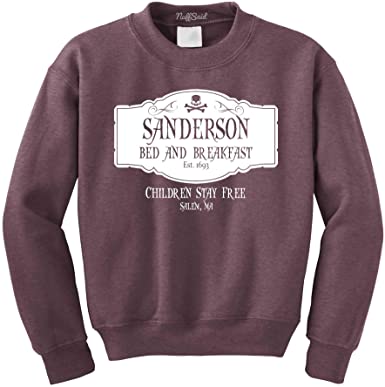 NuffSaid Adult Sanderson Sisters Bed and Breakfast Sweatshirt - Funny Halloween Graphic Unisex Crewneck