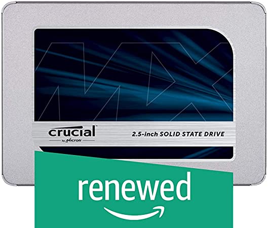 Crucial MX500 CT250MX500SSD1 Internal SSD, 250 GB, 3D NAND, SATA, 2.5 Inches (Certified Certified Certified Rating)