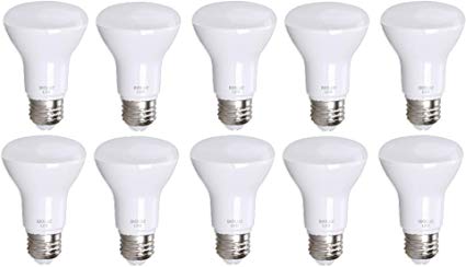 10 Pack Bioluz LED BR20 LED Bulb 2700K Warm White 90 CRI Dimmable UL-Listed CEC JA8 Title 24 Compliant 525 Lumen Outdoor/Indoor Flood Light (Pack of 10)