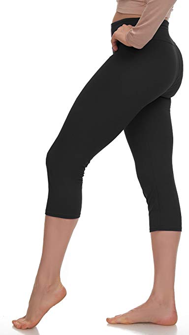 Extra Soft Capri Leggings with High Wast - 20 Colors - Plus