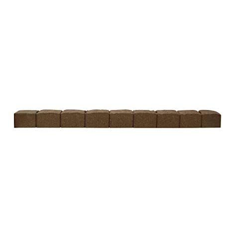 Multy Home Roman Stone 4 ft L x 3 in. W Rubber Earth Edge (4-Pack)