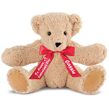 Vermont Teddy Bear - Valentines Bear, Soft Teddy Bear, Stuffed Valentine Animals, 15 inches, Brown