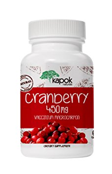NEW Kapok Naturals Cranberry Pills, Natural Cranberry Supplement for UTI Urinary System Health, Non-GMO Cranberry Extract for Kidney Detox, Liver Cleanse, Bladder Health. Cranberry Concentrate Tablets