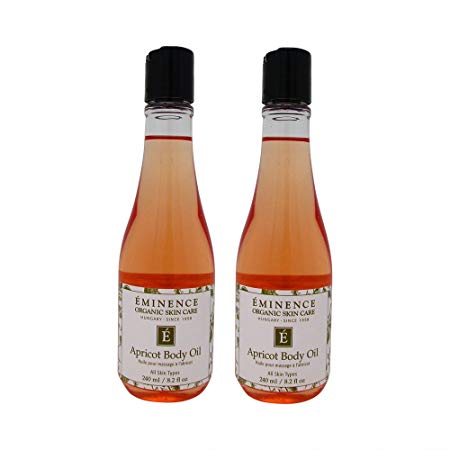 Bundle-2 Items : Eminence Apricot Body Oil, 8.2 Oz (Pack of 2)