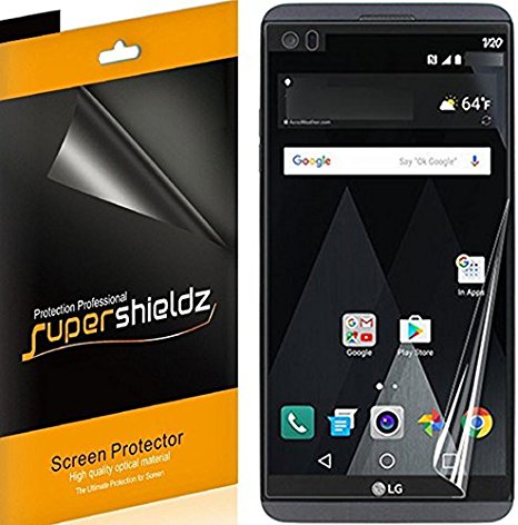 [2-Pack] Supershieldz for LG V20 Screen Protector, [Full Screen Coverage] Anti-Bubble High Definition Clear Shield   Lifetime Replacements Warranty- Retail Packaging