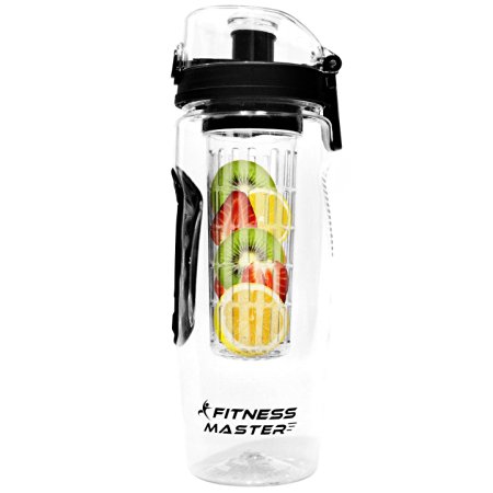 Infuser Water Bottle - Best for Detox and Infused Hydration - 32 Oz, Leak Proof, BPA Free, Tritan Plastic, Fruit Infusion & Sports Tumbler