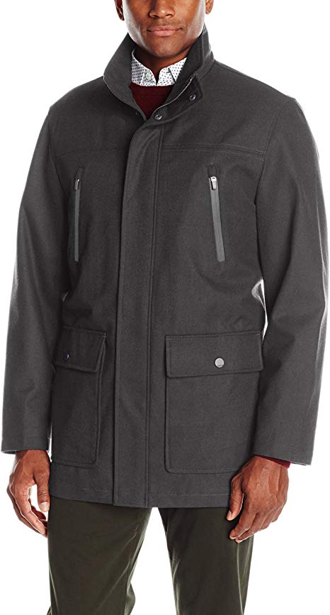 London Fog Men's Waterproof Breathable Wool Twill Coat