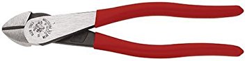 Klein Tools D248-8 8-Inch Standard High-Leverage Diagonal Cutting Angled Head Pliers,Red,Small
