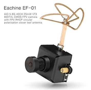 Crazepony Eachine EF-01 FPV Micro AIO Camera 40CH Transmitter Combo for FPV Indoor Drone like Blade Inductrix etc