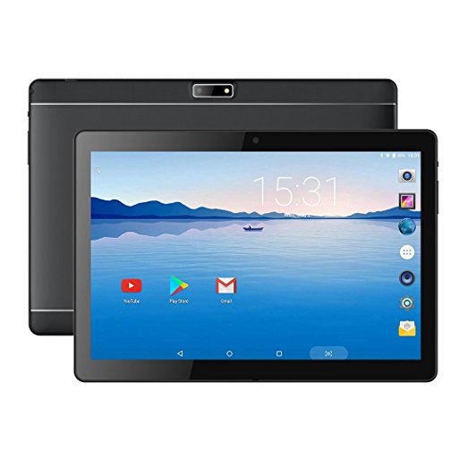 BENEVE 10.1" Inch Android TABLET 6.0 QUAD CORE/GPS FAST CPU, 2GB RAM   16GB ROM, 1.3GHz CPU, DUAL CAMERA, Front 2MP Rear 5MP,WIFI, BLUETOOTH, HD IPS SCREEN, GOOGLE PLAY, OTA UPDATE (2018 NEWEST) …