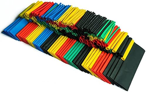 SummitLink Pack of 328 Pcs Assorted Heat Shrink Tube 5 Colors 8 Sizes Tubing Wrap Sleeve Set Combo