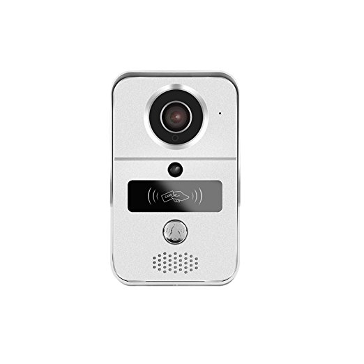WiFi Video Doorbell, AnyGo KW02 HD Enabled Video Doorbellwith RFID Keyfobs Dingdong bell Support iOS and Android (Sliver)
