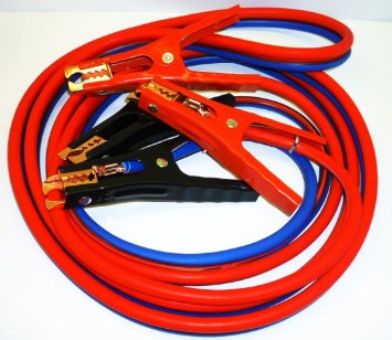SUPER HEAVY DUTY 500 and 6 gauge No Tangle Battery Booster cables 12 feet with FREE travel case Jumper Cables Extra long 12ft