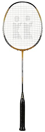 KONEX Graphite Badminton Racquet-(KK-1027), 68 cm x 21 cm x 2 cm, Black