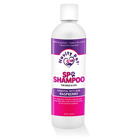 Shampoo for Dogs | Shampoo for Cats | Essential Fatty Acid Shampoo for Pets | Sun Ripened Raspberry| Made in the USA | 16 oz