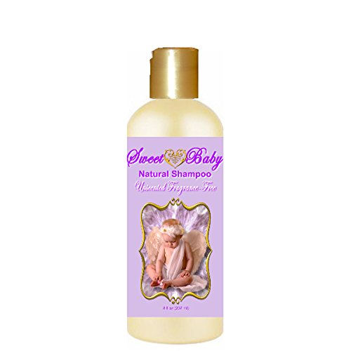 Sweet Baby Shampoo, 8 oz., Sulfate Free, No Parabens, Phthalates, Dyes, Endocrine Disruptors, SLS Free, Natural (Unscented Baby)