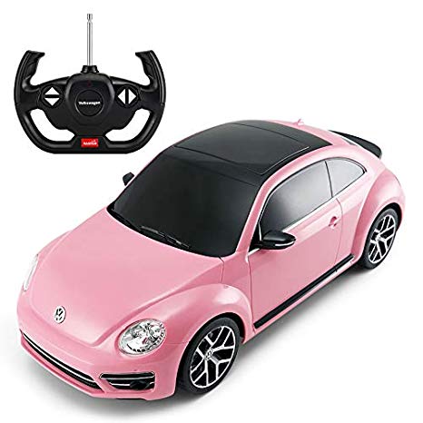 RASTAR Radio Remote Control 1/14 Scale Volkswagen Beetle Licensed RC Model Car (Pink)