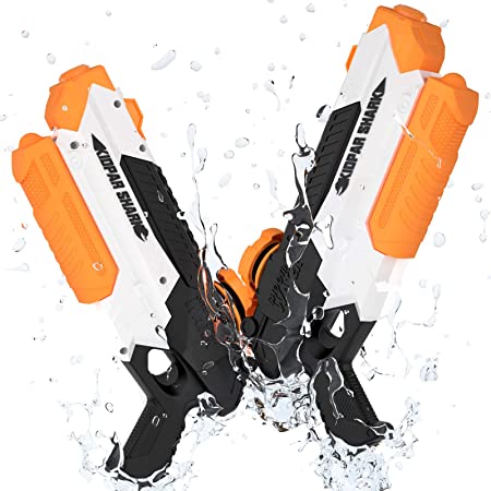 BABCOO 2 Pack Water Guns for Kids Adults,Squirt Guns Water Blaster with Durable Shooting&Long Range, Summer Swimming Pool Games Beach Toys Party Favors Outdoor Fighting Play for Boy Girl