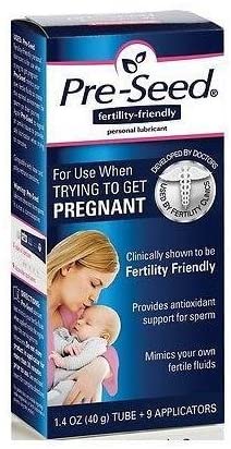 Pre-Seed Fertility Conception Friendly Lube Lubricant Plus 9 Applicators