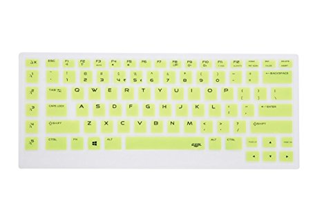Leze - Ultra Thin Silicone Keyboard Protector Skin Cover for 15.6" Dell Alienware 15 R2 R3 (2015/2016 Version) Gaming Laptop - Green