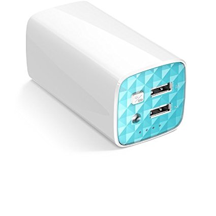 TP-Link TL-PB10400 10400mAh Portable Power Bank with Dual Power Output Ports for Charging Color White